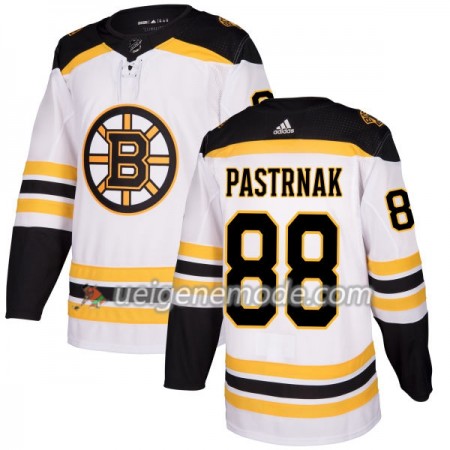 Herren Eishockey Boston Bruins Trikot David Pastrnak 88 Adidas 2017-2018 Weiß Authentic